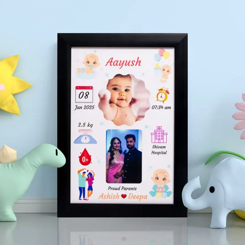 Personalized Baby Birth Frame – A Memory for Life